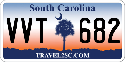 SC license plate VVT682