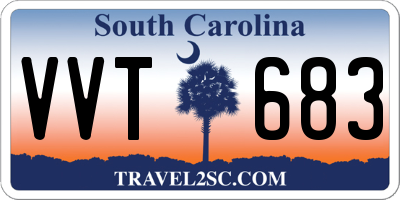 SC license plate VVT683