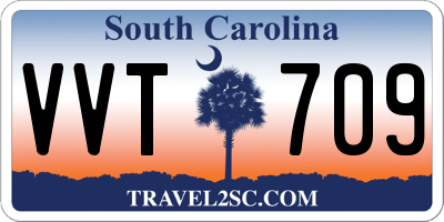 SC license plate VVT709