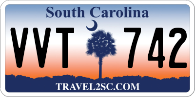 SC license plate VVT742