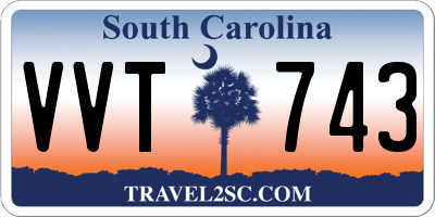 SC license plate VVT743