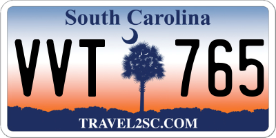 SC license plate VVT765