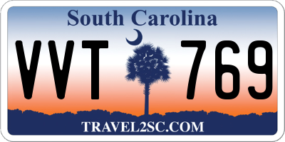 SC license plate VVT769