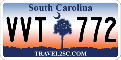 SC license plate VVT772
