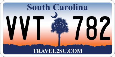 SC license plate VVT782