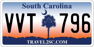 SC license plate VVT796