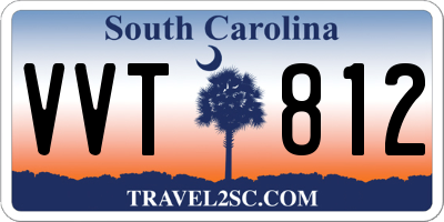 SC license plate VVT812