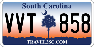 SC license plate VVT858