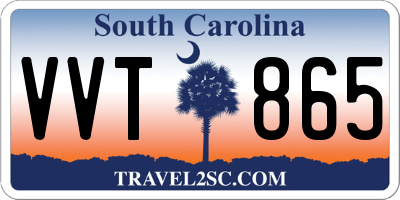 SC license plate VVT865