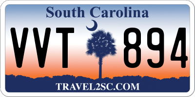 SC license plate VVT894
