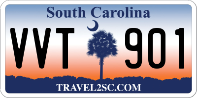 SC license plate VVT901