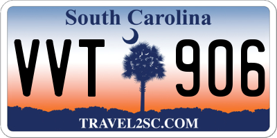 SC license plate VVT906