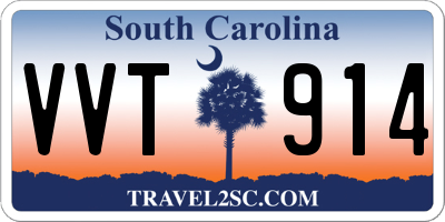 SC license plate VVT914