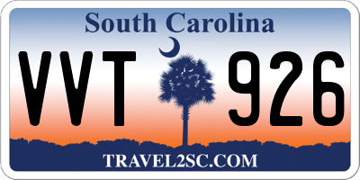 SC license plate VVT926