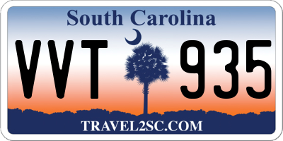 SC license plate VVT935
