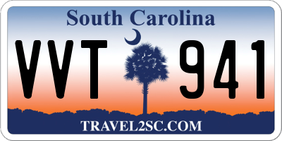 SC license plate VVT941