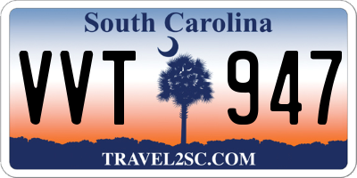 SC license plate VVT947