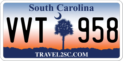 SC license plate VVT958