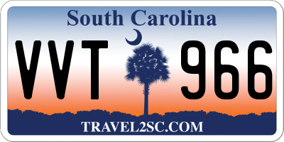 SC license plate VVT966