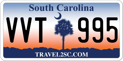SC license plate VVT995