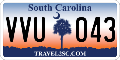 SC license plate VVU043