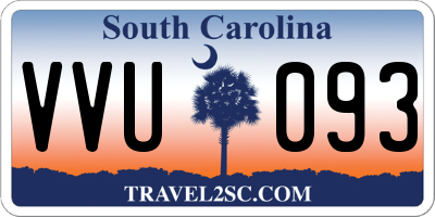 SC license plate VVU093