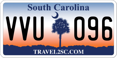 SC license plate VVU096