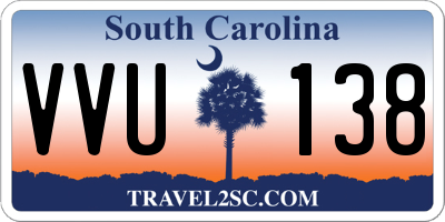 SC license plate VVU138