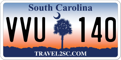 SC license plate VVU140