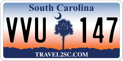 SC license plate VVU147