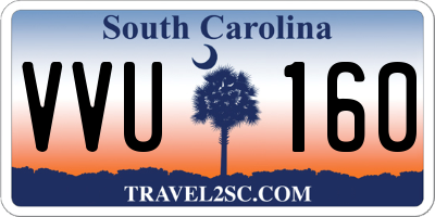 SC license plate VVU160