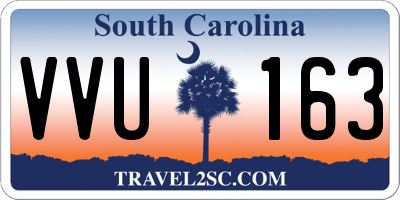 SC license plate VVU163
