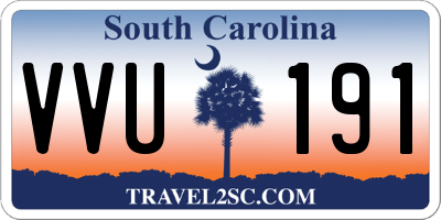SC license plate VVU191