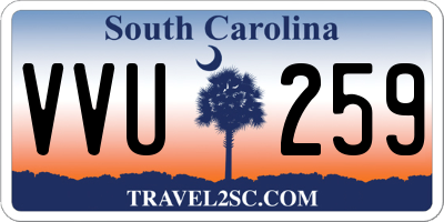 SC license plate VVU259