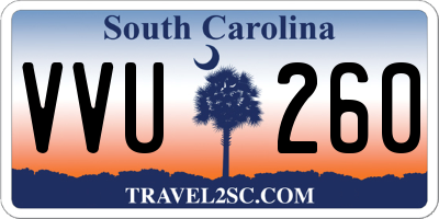 SC license plate VVU260