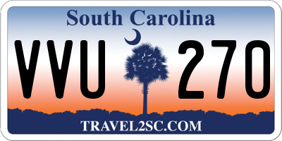 SC license plate VVU270