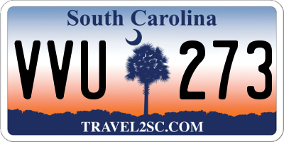 SC license plate VVU273