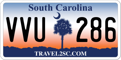 SC license plate VVU286