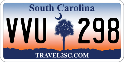 SC license plate VVU298