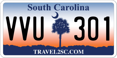 SC license plate VVU301