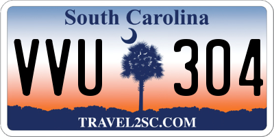 SC license plate VVU304