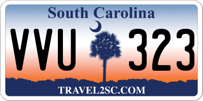 SC license plate VVU323