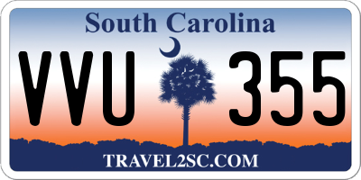SC license plate VVU355