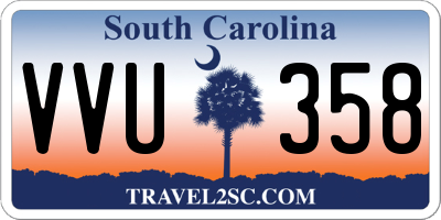 SC license plate VVU358