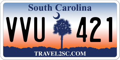 SC license plate VVU421