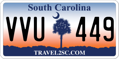SC license plate VVU449