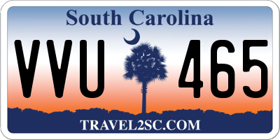 SC license plate VVU465