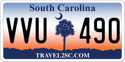 SC license plate VVU490