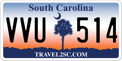 SC license plate VVU514