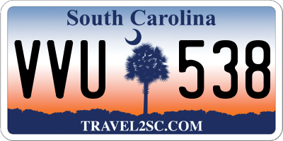SC license plate VVU538